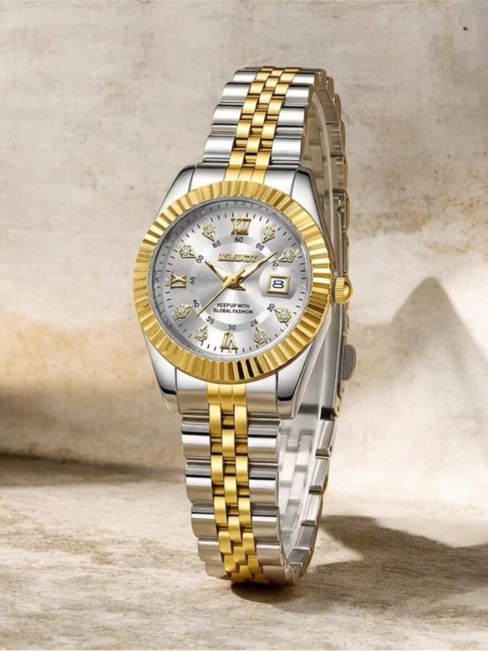 Classic Luxury Two-Tone Watch